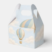 Hot Air Balloon First Birthday Favor Boxes Geschenkschachtel (Rückseite)
