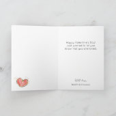 Hot Air Balloon Fox Happy Valentine's Day Karte (Innenseite)