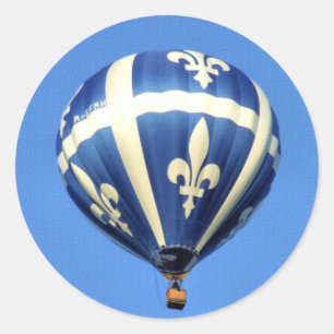Hot Air Balloon Gatineau Festival! Runder Aufkleber