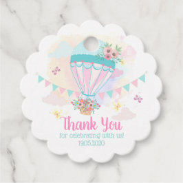 Hot Air Balloon Gefälligetags / Danke Tags Geschenkanhänger