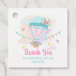 Hot Air Balloon Gefälligetags / Danke Tags Geschenkanhänger