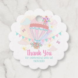 Hot Air Balloon Gefälligetags / Danke Tags Geschenkanhänger