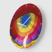 Hot Air Balloon Große Wanduhr (Winkel)