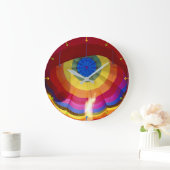 Hot Air Balloon Große Wanduhr (Zuhause)