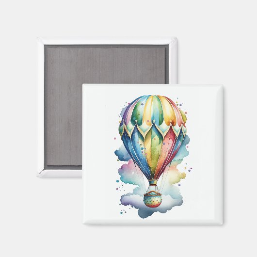 Hot Air Balloon Magnet (Vorderseite/Rückseite)