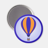 Hot Air Balloon Magnet (Vorderseite/Rückseite)