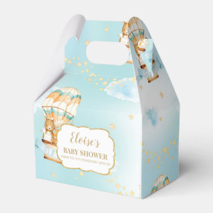 Hot Air Balloon Niedlicher Tiere Baby Shower Boy Geschenkschachtel