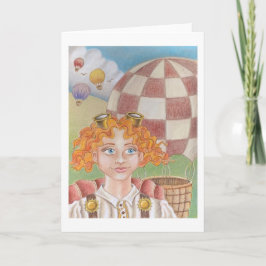 Hot Air Balloon Pilot Grußkarte Karte