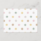 Hot Air Balloon Simple Book Request Baby Dusche Begleitkarte (Rückseite)