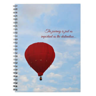 Hot Air Balloon Spiral Notebook Notizblock