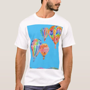 Hot Air Balloon Wassercolor Jungs Männer-T - Shirt