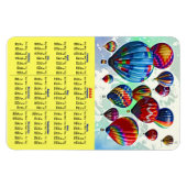 Hot Air Balloons 2012 Kalender Magnet (Horizontal)