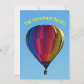 Hot Air Balloons Card für die Begrüßungsnachricht  Einladung (Vorderseite)