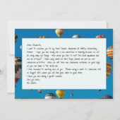 Hot Air Balloons Card für die Begrüßungsnachricht  Einladung (Rückseite)