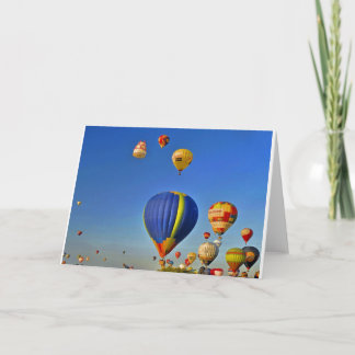 Hot air balloons Card Karte