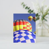 Hot Air Balloons Custom Postcard Postkarte (Stehend Vorderseite)