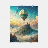 Hot Air Balloons Fleecedecke (Vorderseite)
