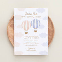 Hot Air Balloons Gender Reveal Party