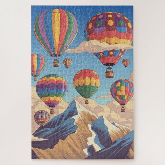 Hot air balloons jigsaw puzzle (Vertikal)