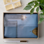 Hot Air Balloons Ocean Lighthouse Decoupage Seidenpapier (Geschenk)