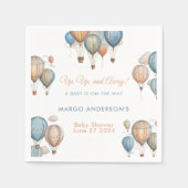 Hot Air Balloons Pastel Boy Travel Baby Dusche Serviette (Vorderseite)