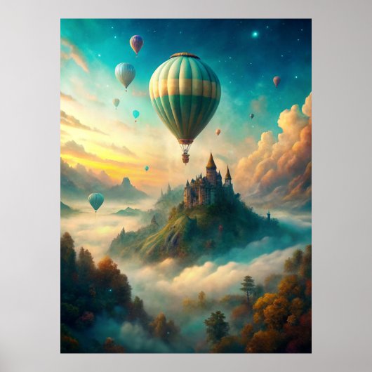 Hot Air Balloons Poster (Vorne)