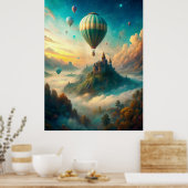 Hot Air Balloons Poster (Küche)