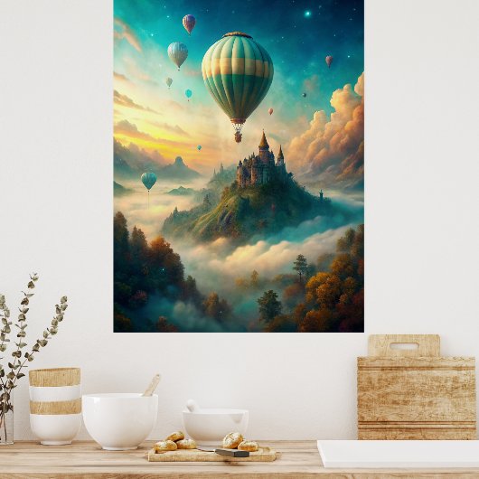 Hot Air Balloons Poster (Küche)
