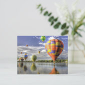 Hot Air Balloons Postkarte (Stehend Vorderseite)