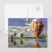 Hot Air Balloons Postkarte (Vorne/Hinten)