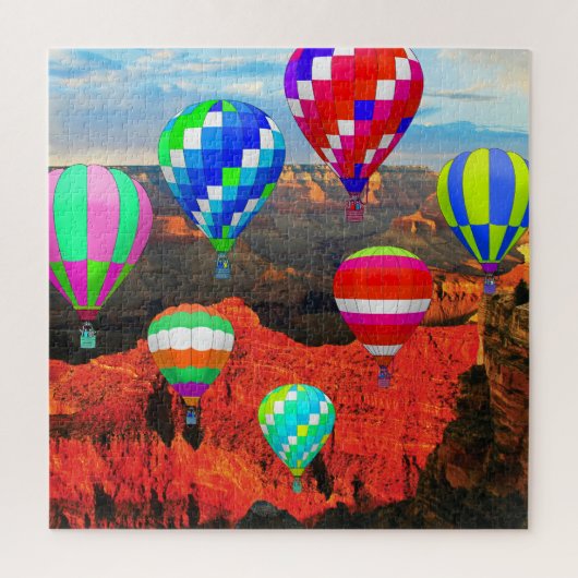 Hot Air Balloons über dem Grand Canyon Puzzle (Vertikal)