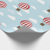 Hot Air Balloons Wrapping Geschenkpapier (Ecke)