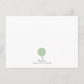 Hot Air Blue Ballon Boy Worte der Ratgeber Karten (Rückseite)