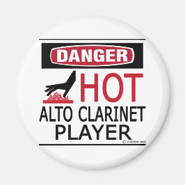 Hot Alto Klarinettenspieler Magnet