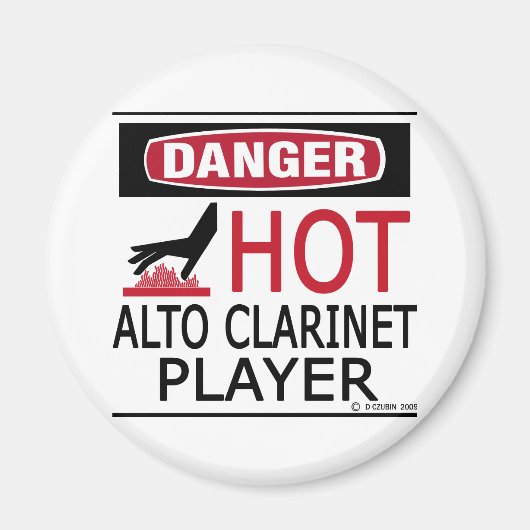 Hot Alto Klarinettenspieler Magnet (Vorne)