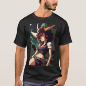 Hot Anime Girl Space Cowboy Ranger T-Shirt (Vorderseite)