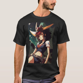 Hot Anime Girl Space Cowboy Ranger T-Shirt