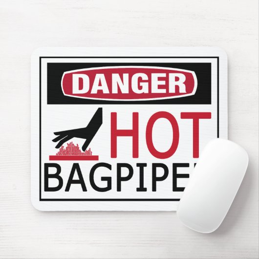 Hot Bagpiper Mousepad (Mit Mouse)