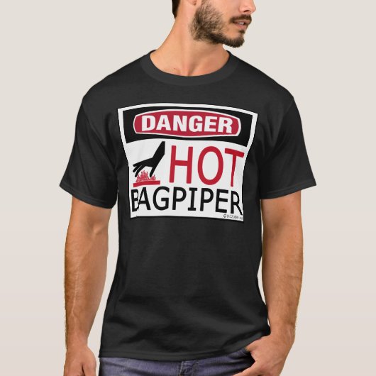 Hot Bagpiper T-Shirt (Vorderseite)