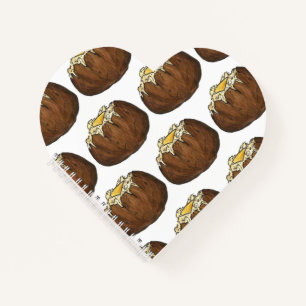 Hot Baked Potato mit Butter Picnic Food Feinschmec Notizbuch