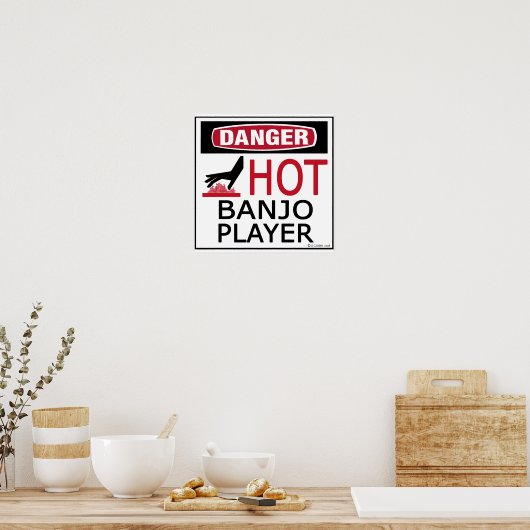 Hot Banjo Player Poster (Küche)
