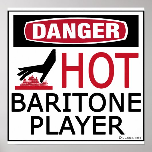 Hot Baritone Player Poster (Vorne)