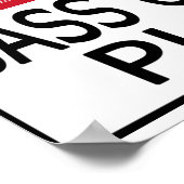 Hot Bass Clarinet Player Poster (Ecke)