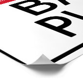 Hot Bass Player Poster (Ecke)