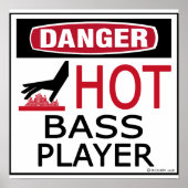 Hot Bass Player Poster (Vorne)