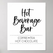 Hot Beverage Tee Kaffee Hot-Chocolate Bar Signatur Poster (Vorne)