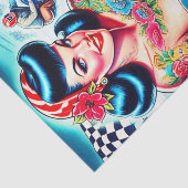 Hot-Biker-Button Seidenpapier (Ausschnitt)