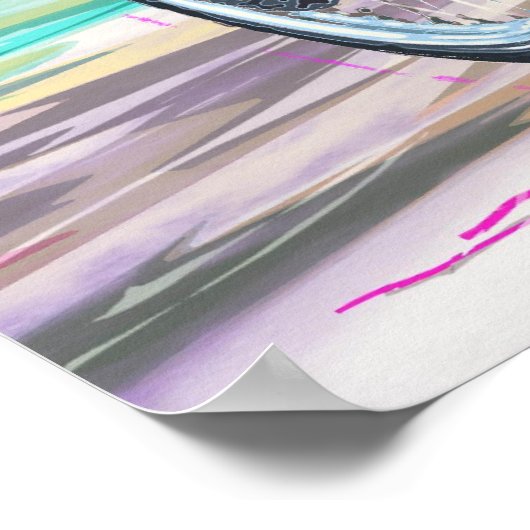 HOT BIKER CHICK POSTER (Ecke)