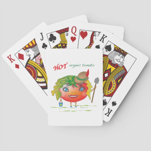 Hot Bio Tomato Spielkarten (Rückseite)
