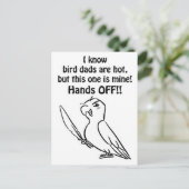 Hot-Bird-Vater Postkarte (Stehend Vorderseite)
